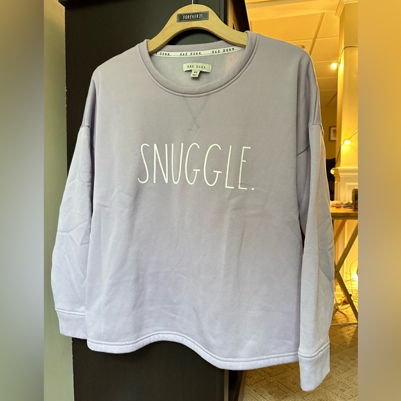 Rae Dunn “Snuggle” Crew Sweatshirt - Size Medium - Picture 2 of 4